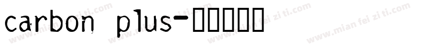 carbon plus字体转换